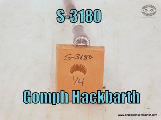 SOLD - S-3180 – Gomph Hackbarth fluted cam, 1-4 inch wide at base – $25.00.
